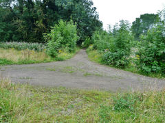Tredegar Park Tramroad, The Forge end of the tramroad, August 2012